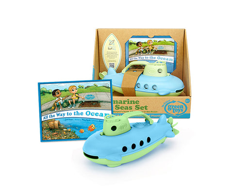 Set Submarino Océanos a Salvo + Libro Green Toys